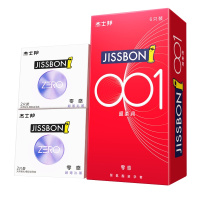 [苏宁自营]杰士邦jissbon旗下至薄001避孕套聚氨酯材质非乳胶安全套6只装超薄男用计生用品情趣官方旗舰授权正品