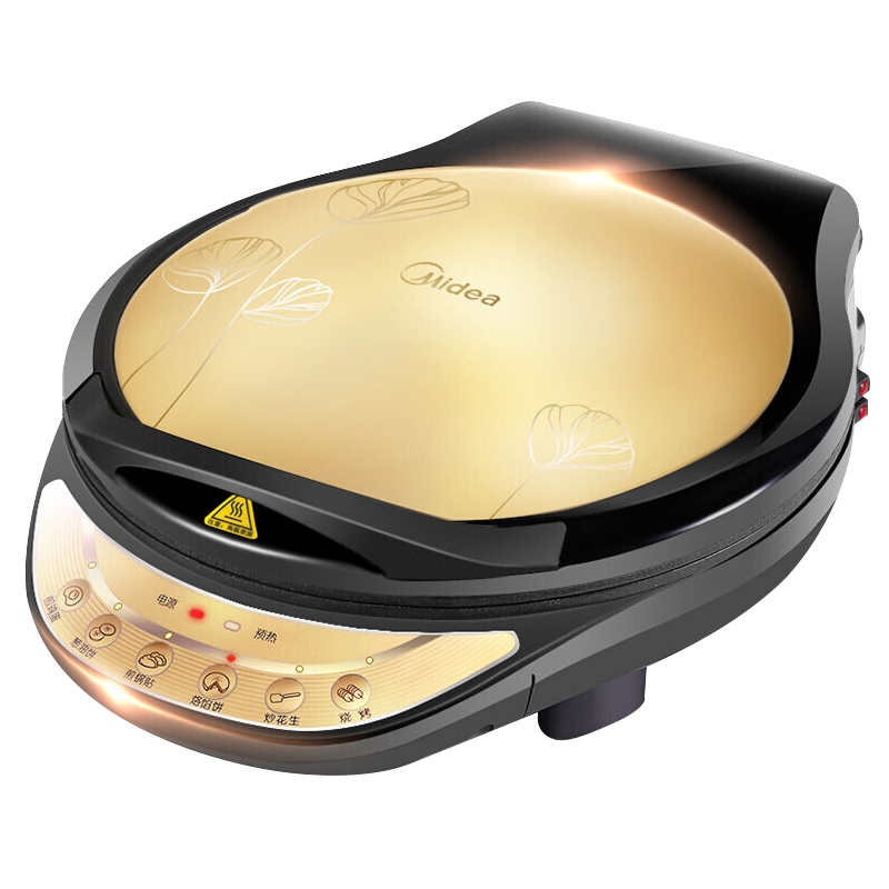 美的(Midea)电饼铛煎烤微电脑式悬浮式烤盘上下盘单独加热不粘煎饼烙饼机智能电饼铛WJCN30D