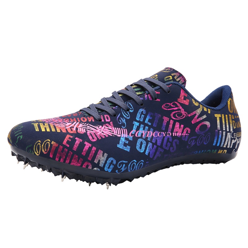 绛天新款钉鞋田径短跑男学生体考八钉体育训练鞋跳远专业鸳鸯钉子鞋女 跑步鞋