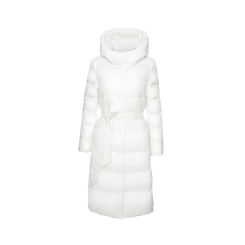 高梵女士羽绒服收腰中长款过膝2019新款时尚修身显瘦加厚冬季外套