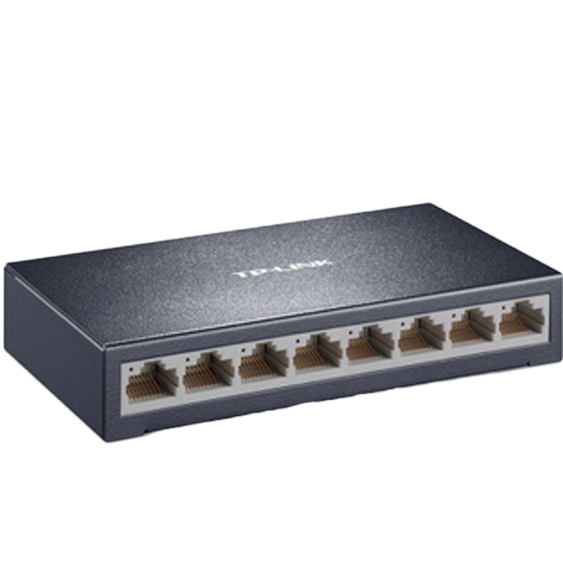 TP-LINK 百兆铁壳交换机 SF1008D 8口