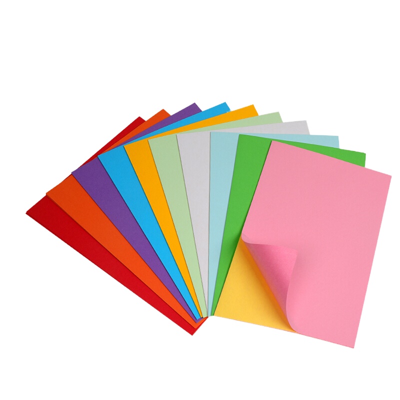 品创 彩色不干胶纸 A4 标签打印纸/背胶纸/贴纸/激光喷墨打印纸 白色100张/包