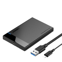 绿联移动硬盘盒2.5英寸通用外接usb3.0/3.1type-c外置读取保护壳台式机笔记本电脑机械ssd固态改移动硬盘盒