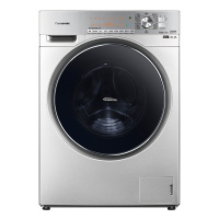松下(Panasonic) XQG100-E1558 10KG 全自动家用 滚筒变频 节能静音洗脱一体滚筒洗衣机(银色)