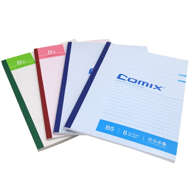 齐心（comix）无线装订本商务办公A5笔记本60页学生软面抄简约记事本C4505