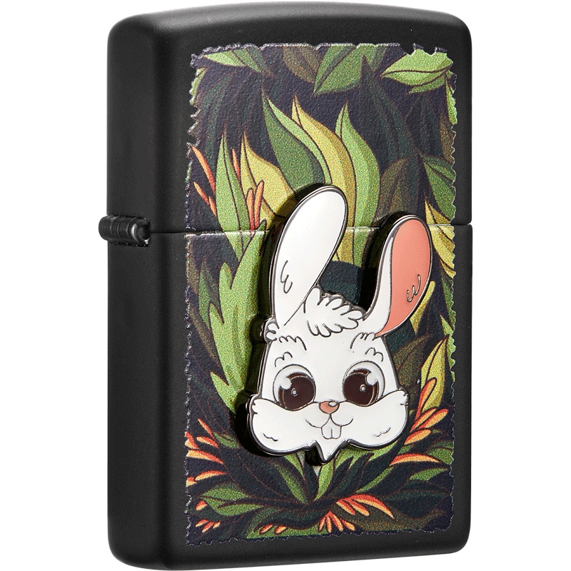 zippo芝宝打火机原装ZIPPO之宝煤油打火机218-C-000074林中迷兔 林中迷兔-新机无油