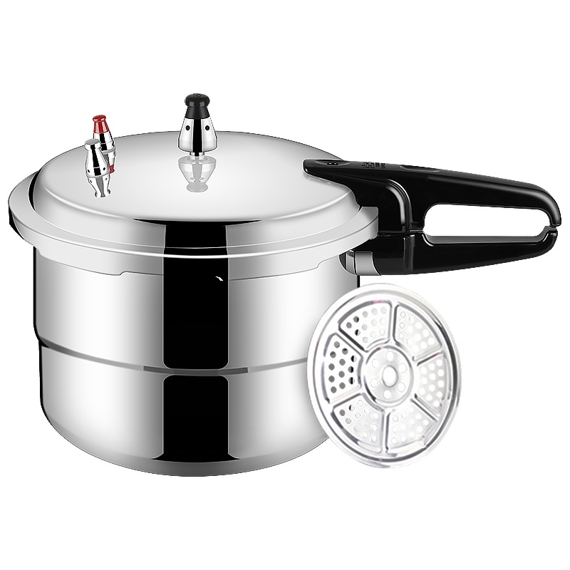 双喜高压锅3L 18cm带蒸格家用小型燃气明火专用加厚防爆压力锅1-2人 囍DOUBLE HAPPINESS