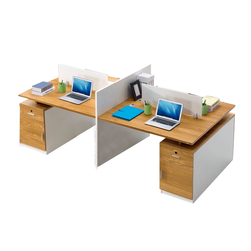 科朔 办公桌职员桌员工桌简约写字台板式办公桌4人位KSB2409