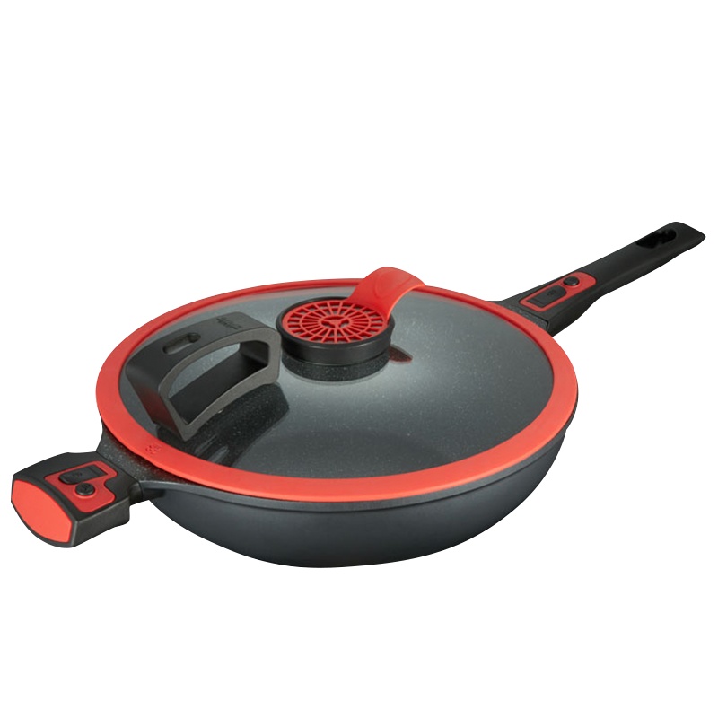 BRK Germany德国厨具埃尔朗根不粘锅炒锅B食品级麦饭石平底锅具32cm电磁炉燃气通用 手柄拆卸 家庭干锅火锅多用