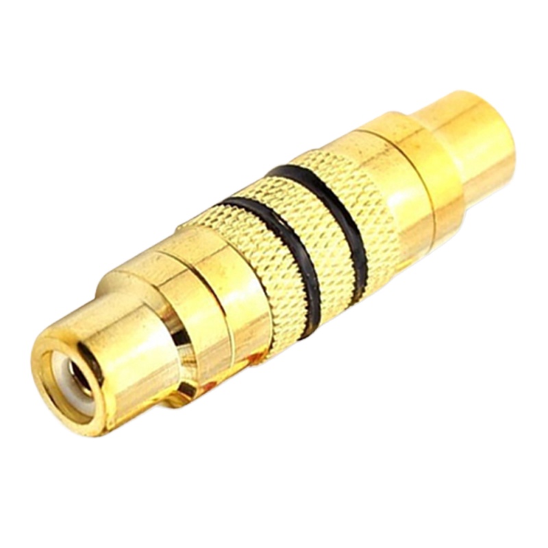 莲花头母头双通直通 RCA母头AV音视频插头 20个装 2M-2LH