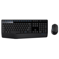 罗技(Logitech)MK345无线键鼠套装 黑色 办公键鼠套装