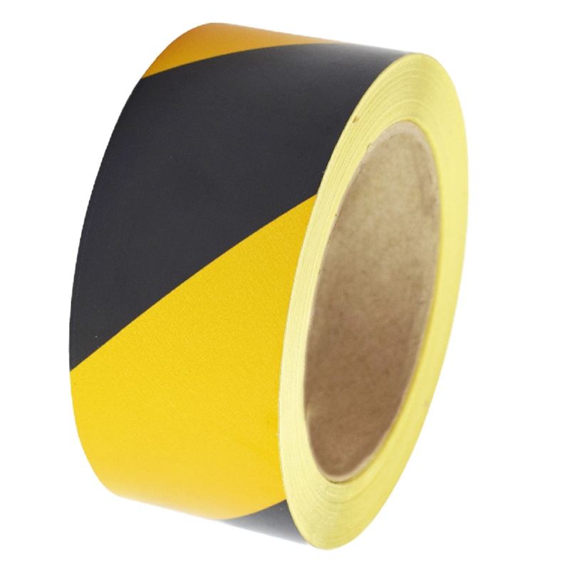 伏兴 反光警示胶带 反光带安全反光膜 车库用地贴标识带反光贴消防反光条 划线反光胶带 黑黄 宽5cm*25m