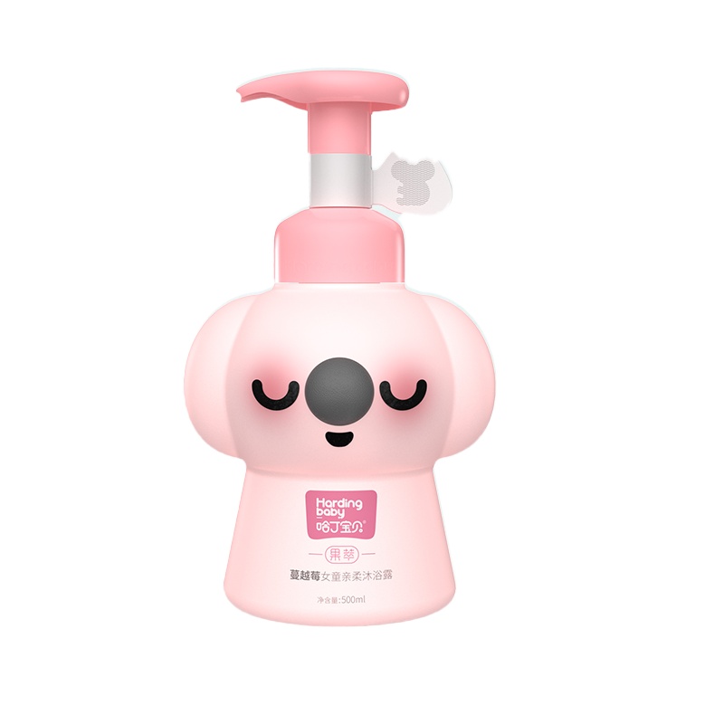 哈丁宝贝蔓越莓女童亲柔沐浴露儿童宝宝洗护系列500ml