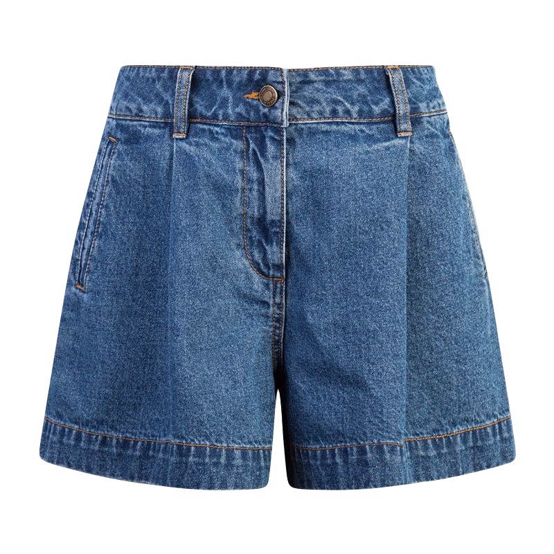 拉夏贝尔Puella夏季女装新款韩版休闲设计感宽松显瘦学生牛仔裤女2T000450