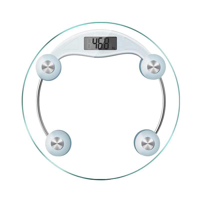 香山 EB9005L电子秤 圆形电子称 体重秤 人体称 玻璃面板 透明