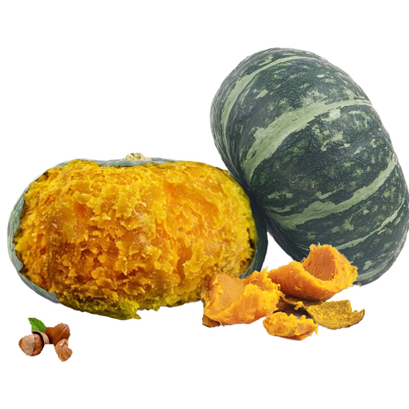 博多客旱地老南瓜5kg沙漠板栗小南瓜绿皮老倭瓜宝宝辅食