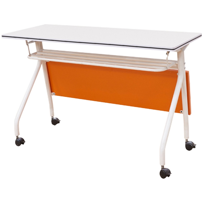 质凡多功能扇形桌折叠培训桌会议桌带轮子长条桌扇形拼接圆桌接待桌子