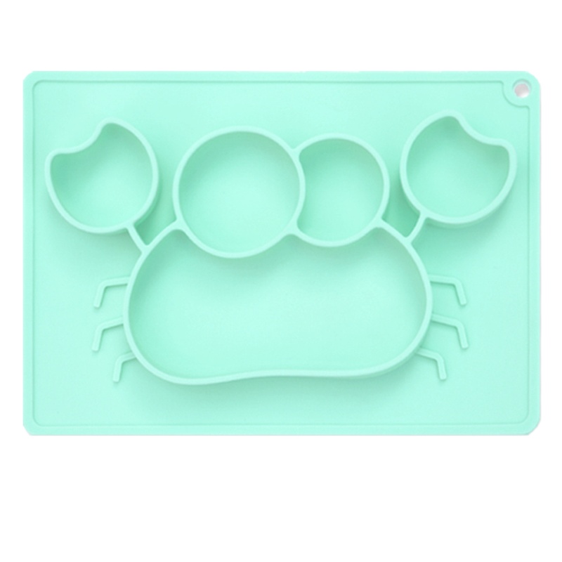 WQMD babytool倍比途螃蟹餐盘绿BT-6607G