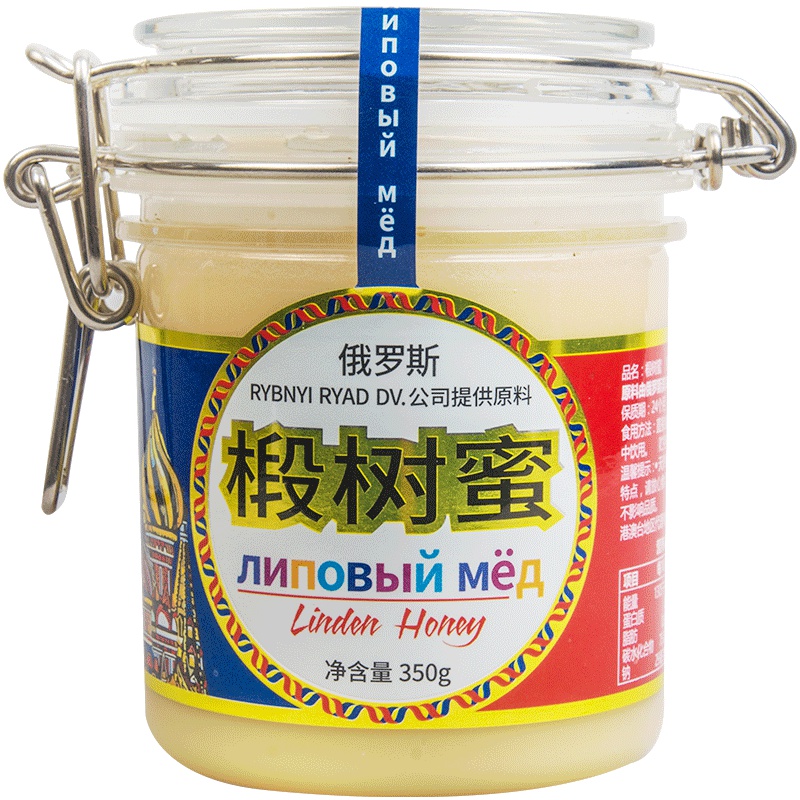 虎标(TigerMark) 俄罗斯椴树蜂蜜 500g/罐 绵密细软 甘甜软糯