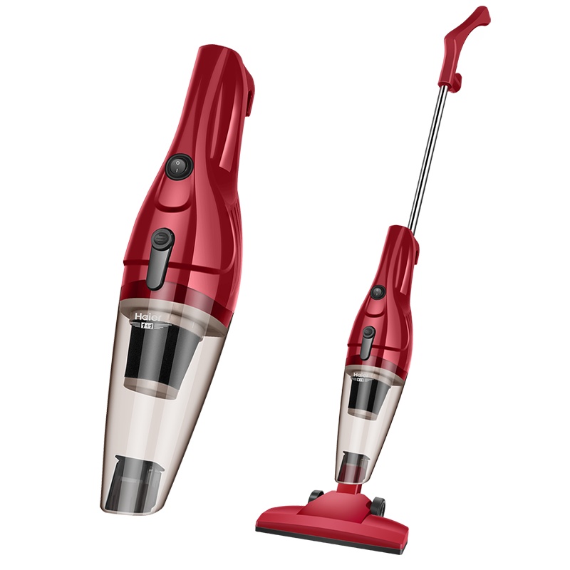 海尔(Haier)吸尘器 HT-C2160R 家用立式 600W吸力 手持大功率 干式 尘杯除尘机(红色)