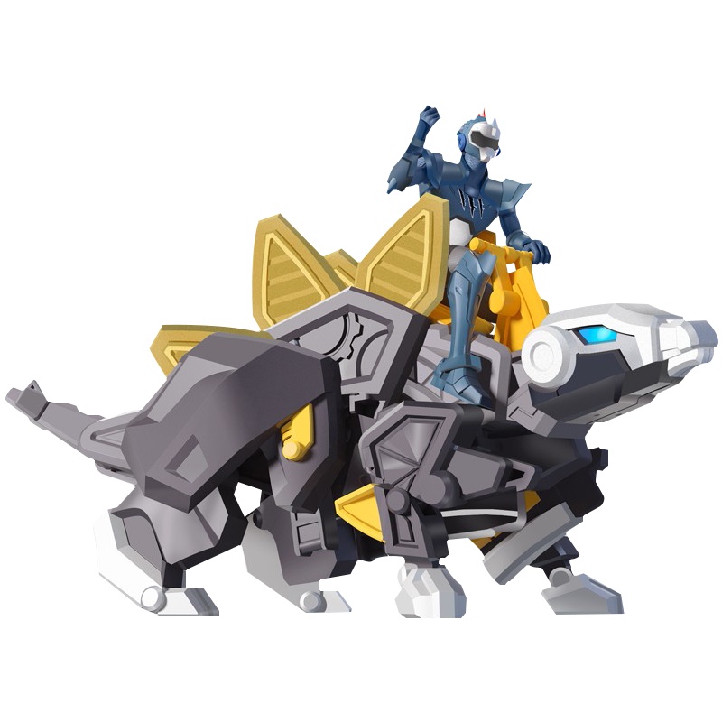 迷你特工队X玩具超级恐龙力量金刚变形机器人机甲恐龙男孩玩具儿童 擎龙战甲特古斯8608