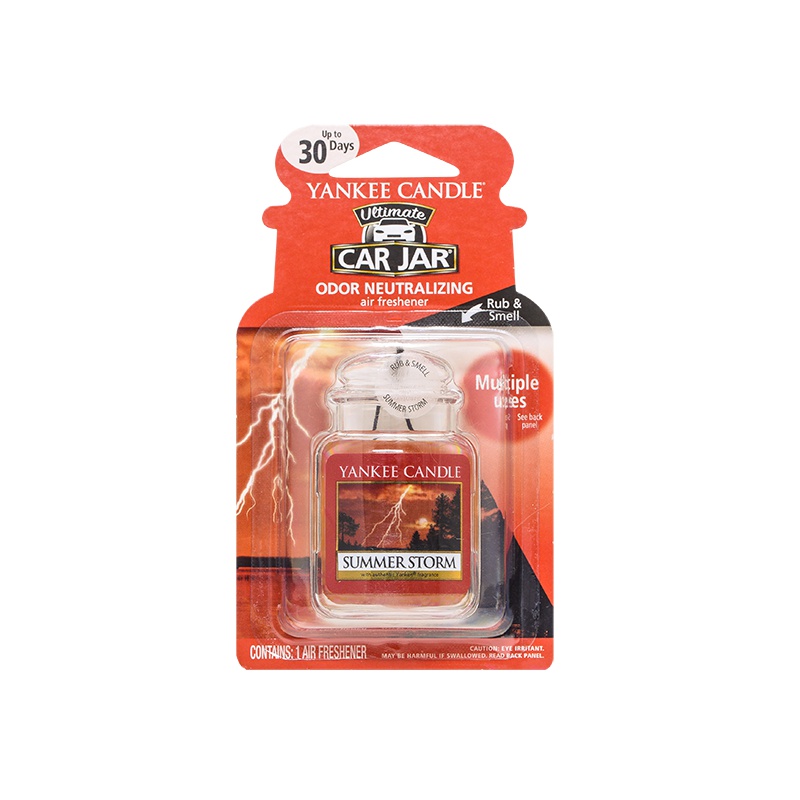 yankee candle扬基进口香薰固体车载挂饰香氛汽车香膏芳香车卡夏日风暴Summer Storm