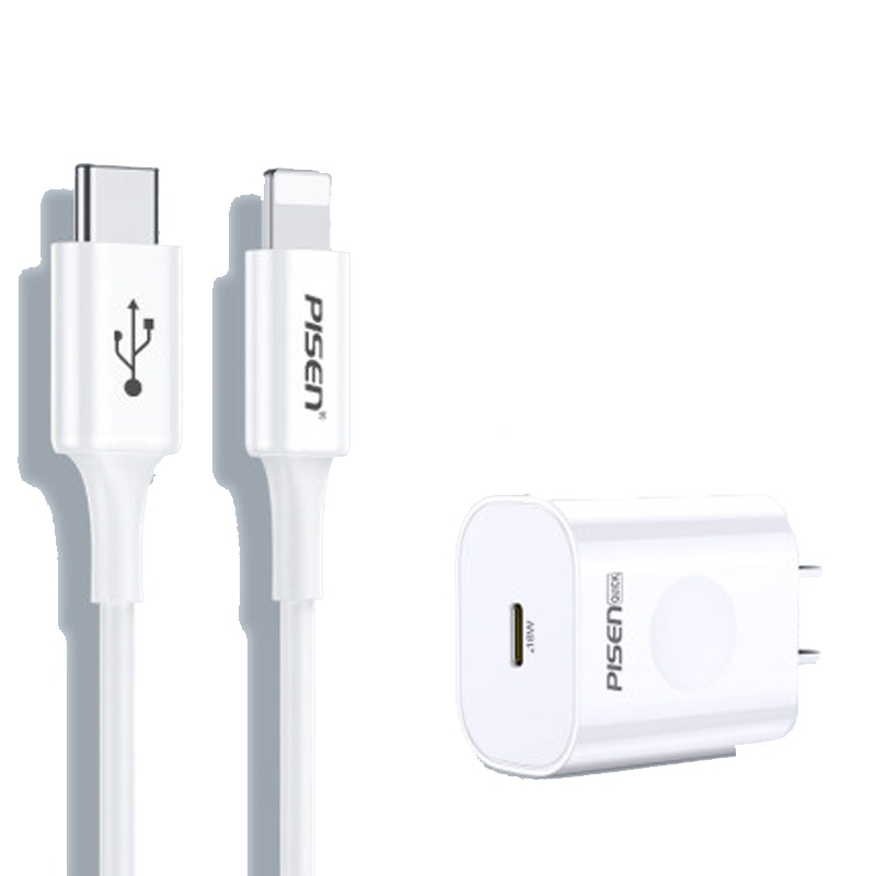 PD18W充电器+3APD快充Type-C to Lightning数据线1米