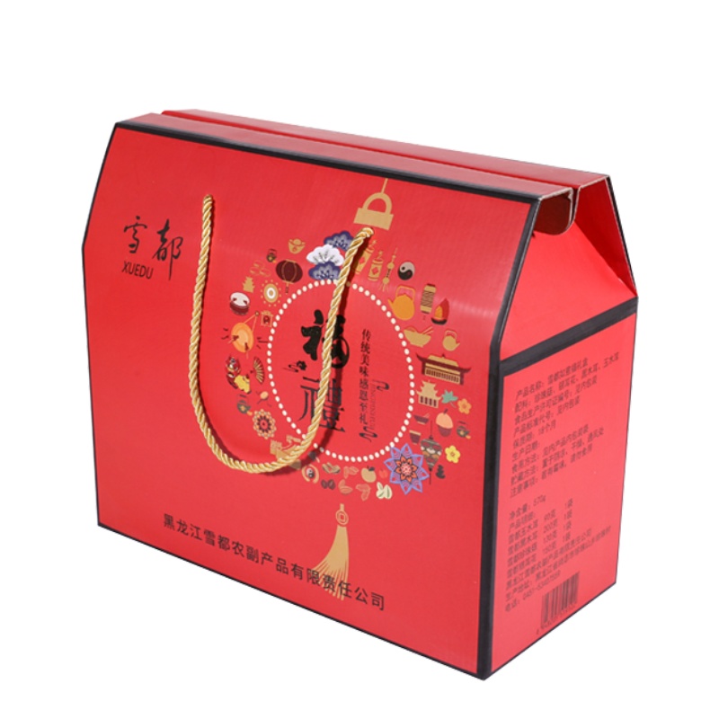 雪都新年百福礼盒 干货礼盒1430g 内含珍珠菇 百合干 银耳花 黑木耳 滑子菇 莲子 新疆红