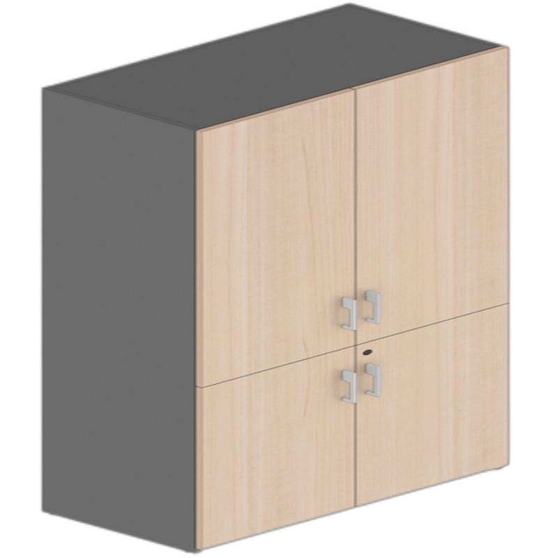 京泰两门书柜 800W*400D*2000H 原木色