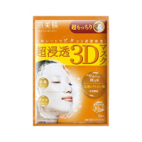 Kracie嘉娜宝肌美精超浸透3D保湿面膜面贴膜4pcs 任何肤质通用4片 橙 抗老化