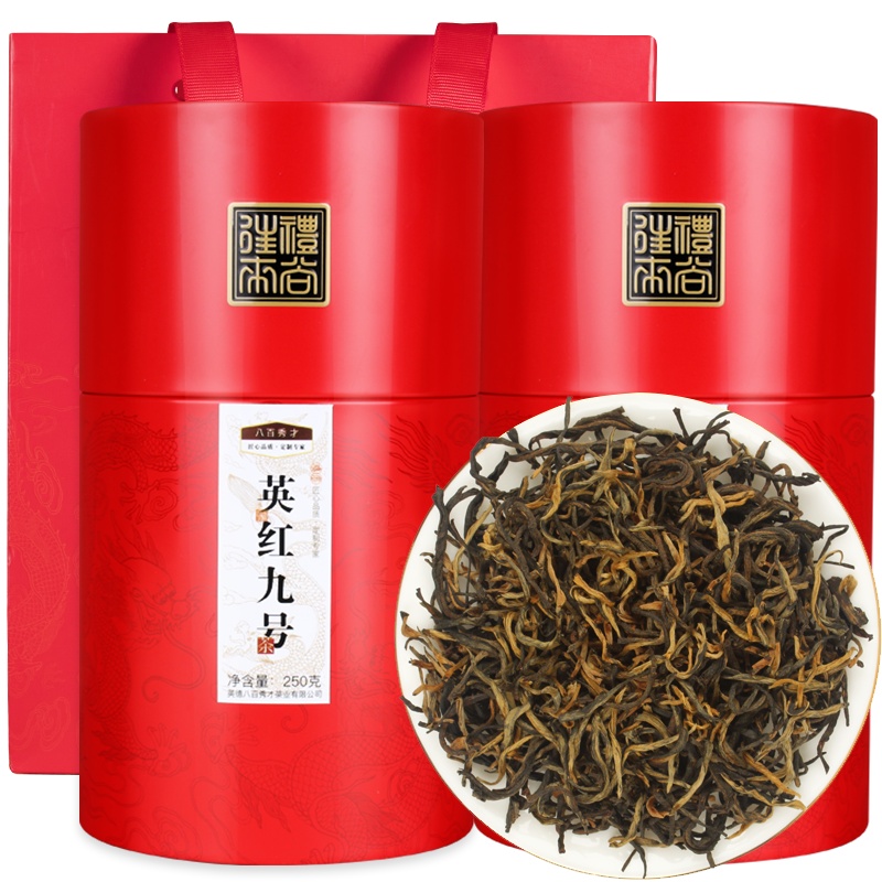 八百秀才英红九号 龙纹罐500g(250g/罐*2)