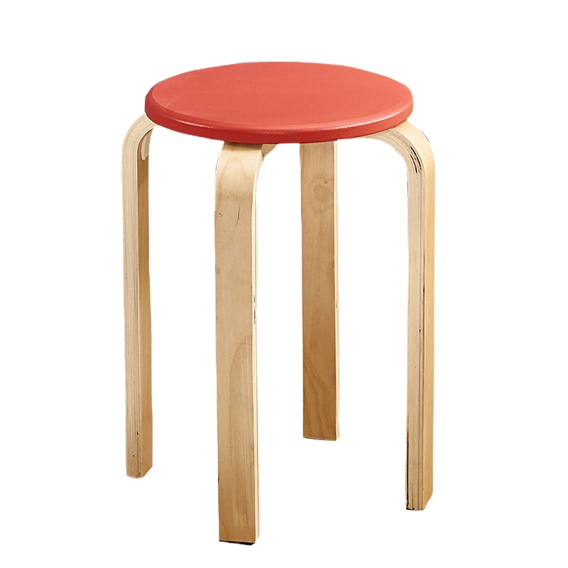 实木凳子创意圆凳子时尚简约餐桌凳