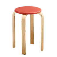实木凳子创意圆凳子时尚简约餐桌凳