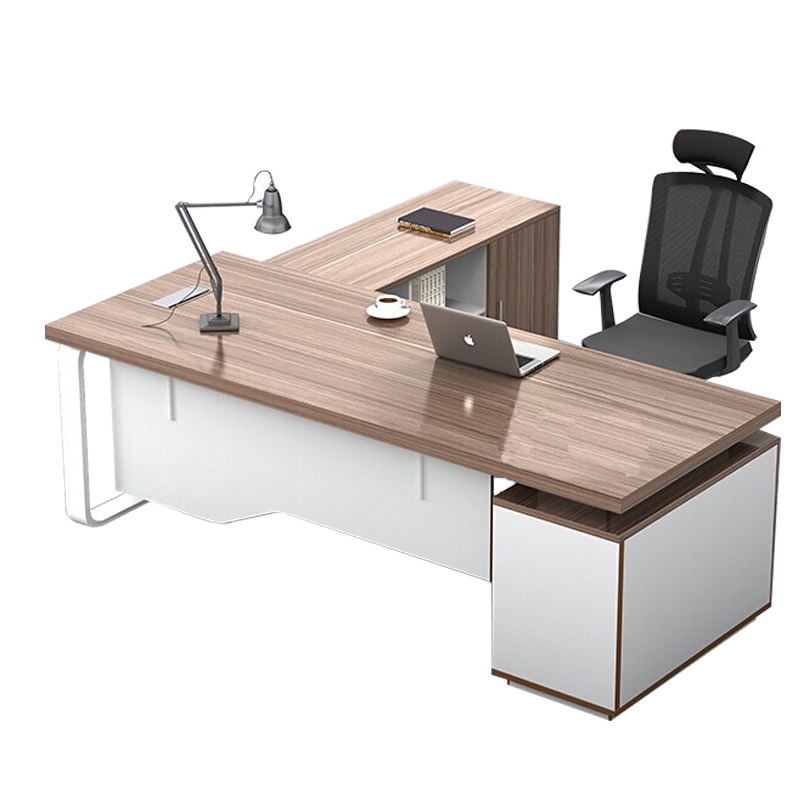 欧宝美办公家具老板桌板式大班台主管桌现代简约经理桌总裁桌