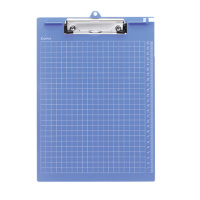 齐心文具 A724 A4 竖式平板夹 记事夹 写字板夹 垫板文件夹 板夹 蓝色