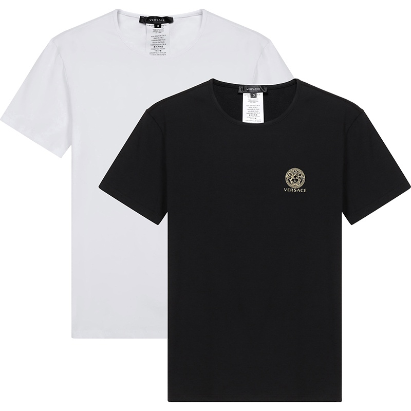 Versace 范思哲 男款棉质圆领短袖T恤两件套装 AU10193 A232741
