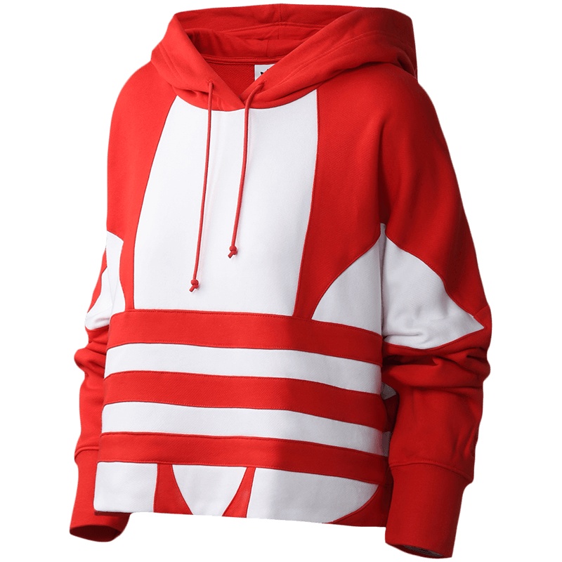 adidas阿迪达斯三叶草女装运动服休闲针织连帽卫衣FS1313