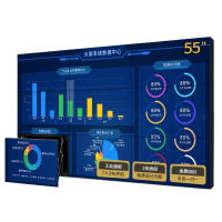 洛菲特(LOFIT)55英寸拼接屏3.5mm拼缝工业面板 安防监控视频会议LED电视墙4K高清商用显示器 单台标配LFT550P-DH3