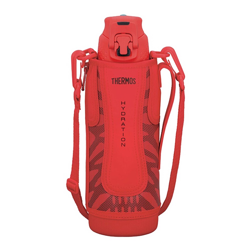 [专为运动而生]THERMOS膳魔師 真空不锈钢保温杯 男女通用 FFZ-1001F红色 1000ML