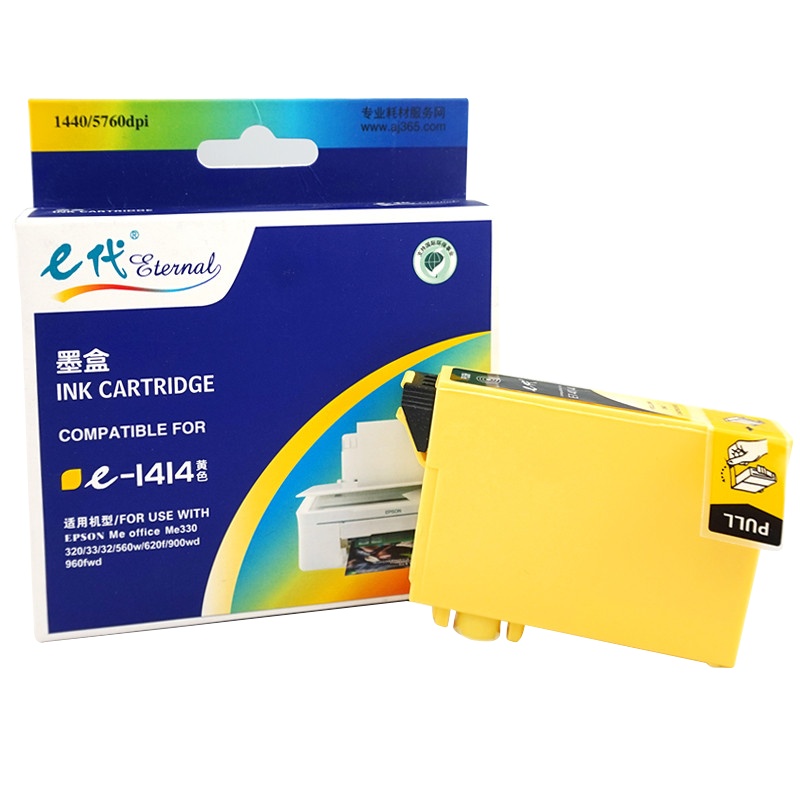 e代经典 T1414Y墨盒黄色 适用爱普生EPSON ME33/35/330/350/office 535/85/560