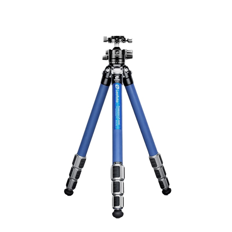 徕图Leofoto海王 LP系列防水脚架 微单单反防水防沙碳纤维无中轴三脚架 蓝色碳纤管 LP-284C+LH30R