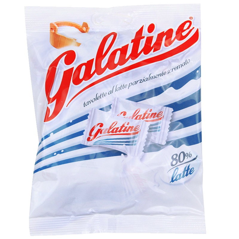 [高钙营养奶片]佳乐锭(Galatine)牛奶片牛乳糖原味 125g/袋 休闲零食 进口乳片 糖果 进口食品 意大利进口