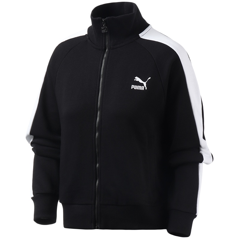 PUMA彪马女装T7立领训练休闲跑步运动服夹克上衣595866
