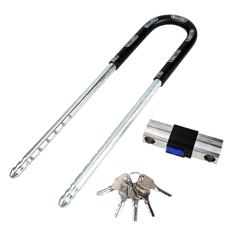 高强度抗剪防撬U型门锁安全锁总长42mm 粗13mm