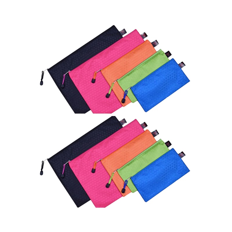 百利文A4收纳袋帆布资料袋A5票据收纳小拉链袋4051/4054/4056