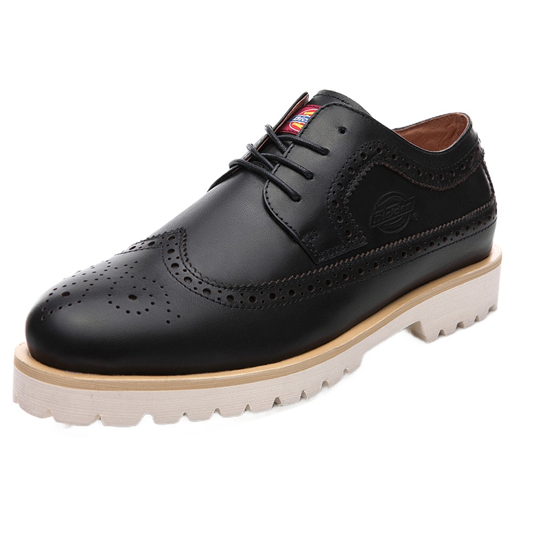 Dickies布洛克男鞋雕花真皮休闲皮鞋春季男英伦风透气工装鞋子男潮鞋161XG12AP03