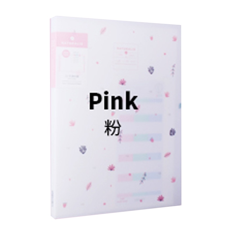 得力资料册收集册72477HON 文件夹学生卷子分类孕期检查报告收纳试卷夹多功能60页大容量透明高中生插页分页神器