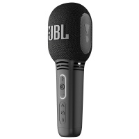 JBL无线话筒KMC300话筒音响一体麦克风带声卡录音主播专用唱歌话筒套装手机通用电脑全能电容麦 黑