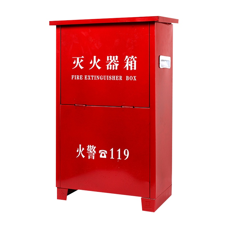 DXBG灭火箱子4kg不锈钢灭火箱套装消防器材箱能装2个8kg干粉灭火器(空箱)