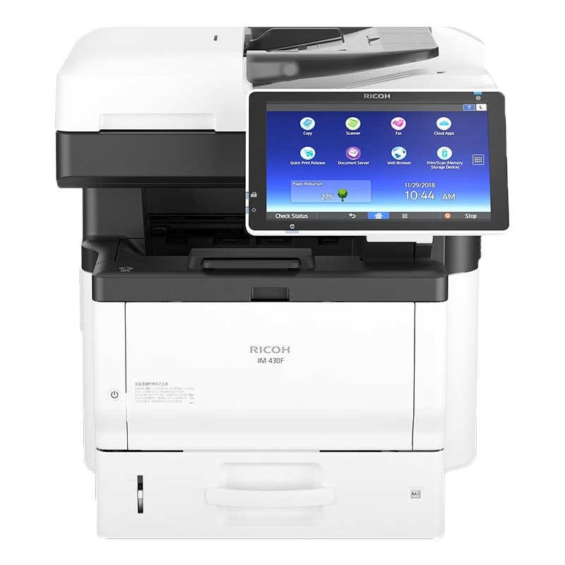 理光(Ricoh)IM 430F 黑白激光打印机 A4幅面自动双面打印、复印、扫描、传真